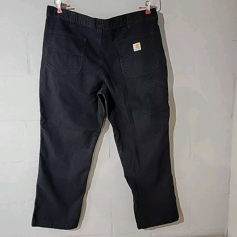 Carhartt Pants Black Relaxed Fit Workwear Mens 40X30 (40X29) actual